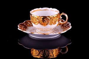 Meissen/Miśnia - Filiżanka z podstawkiem - 1830r.