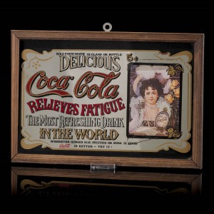 Plakieta ścienna, reklamowa - CocaCola