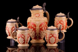 Villeroy-Boch - Mettlach - Zestaw kufli - ok.1890r.