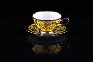 Rosenthal - filiżanka kolekcjonerska w srebrze ok.1949r.