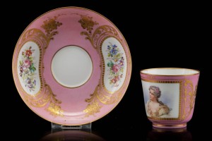 Sevres - Filiżanka z podstawkiem – ok.1875-1880r.