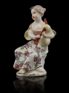 Miśnia / Meissen – Dziewczynka grająca na dudach ok.1760r.