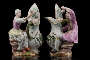 Miśnia / Meissen – Dzbany figuralne kpl-2szt. ok.1840r.