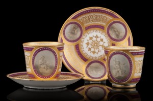 Sevres  - kpl. 2 sztuk filiżanek  ok.1840r.