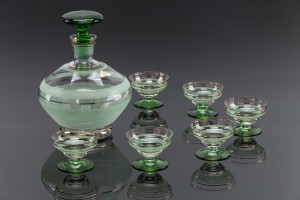 Zestaw szklany – Art.-Deco - ok.1945r.