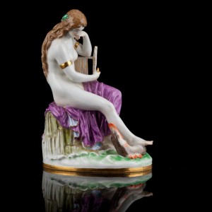 Miśnia / Meissen - figura mitologiczna Lorelei ok 1900r.