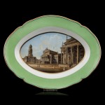KPM-Berlin  –  Patera z malarstwem widokowym ok.1850/60r.
