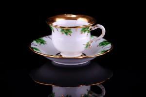 Meissen/Miśnia - Filiżanka z podstawkiem - 1860-1880r.