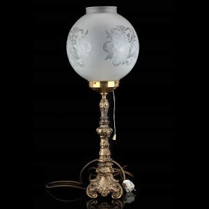 Lampa stołowa z mosiądz lata 60-te.