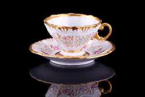 Meissen / Miśnia - Filiżanka z podstawkiem - ok.1830r.